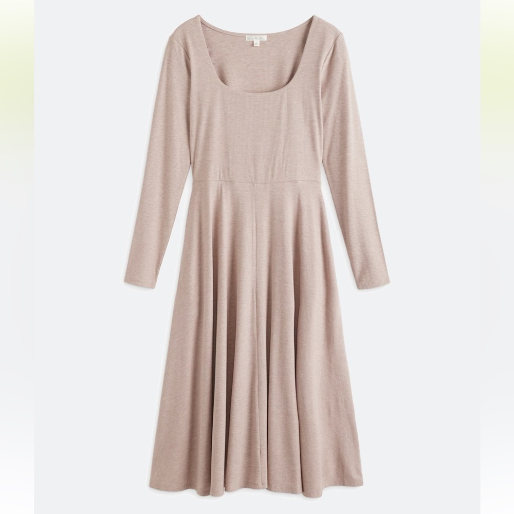 NWT Nine Britton Taupe Long Sleeve Dress w/Pockets